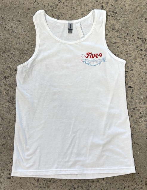 Tank 5-0 Salmon - White