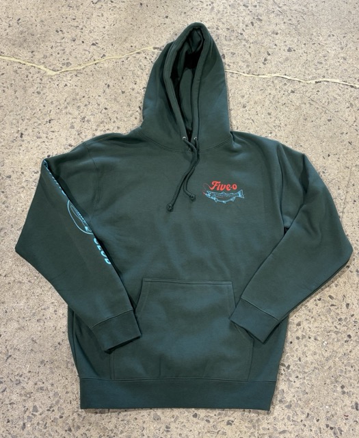 Hoody 5-0 Salmon - Alpine Green