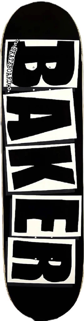 PLANCHE BAKER BRAND LOGO BLACK/WHITE (8.0) 