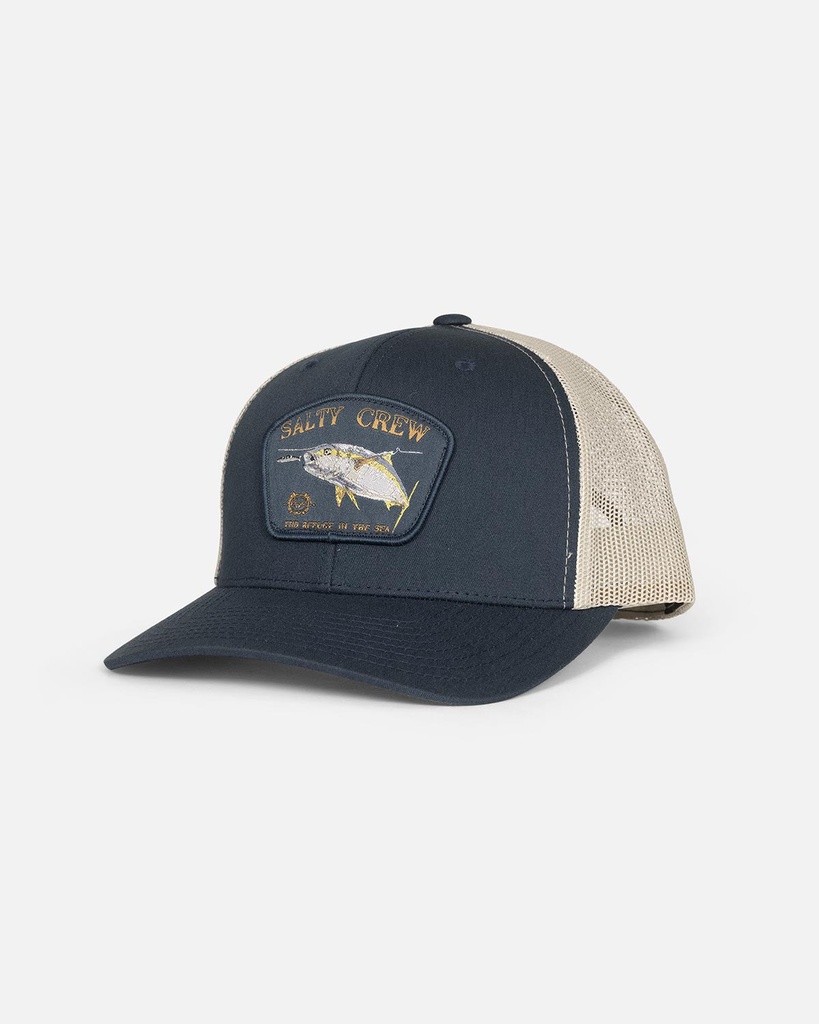 CASQUETTE SALTY CREW SURFACE RETRO TRUCKER - NAVY SILVER
