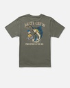 T-SHIRT SALTY CREW BIG BILL SS JUNIOR - DUSTY OLIVE