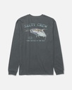 SALTY CREW SURFACE LS TEE - CHARCOAL