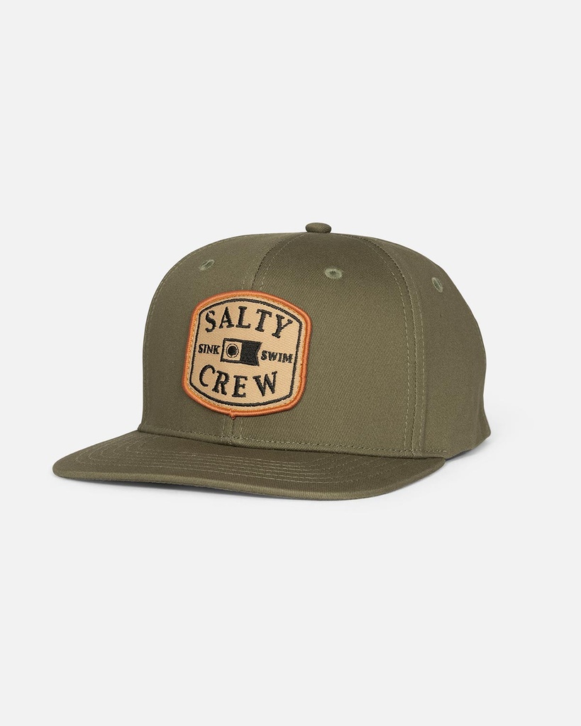CASQUETTE SALTY CREW CAPITALS SNAPBACK - OLIVE