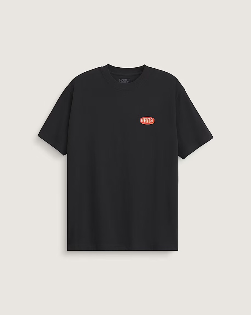 T-SHIRT VANS RAISED UP SHORT SLEEVE - NOIR