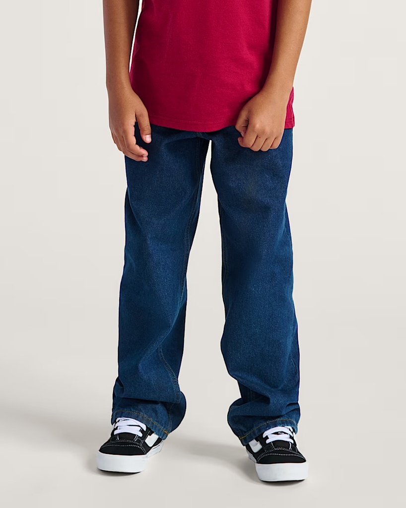 PANTALON VANS JUNIOR CHECK-5 LOOSE DENIM - BLEU NUIT