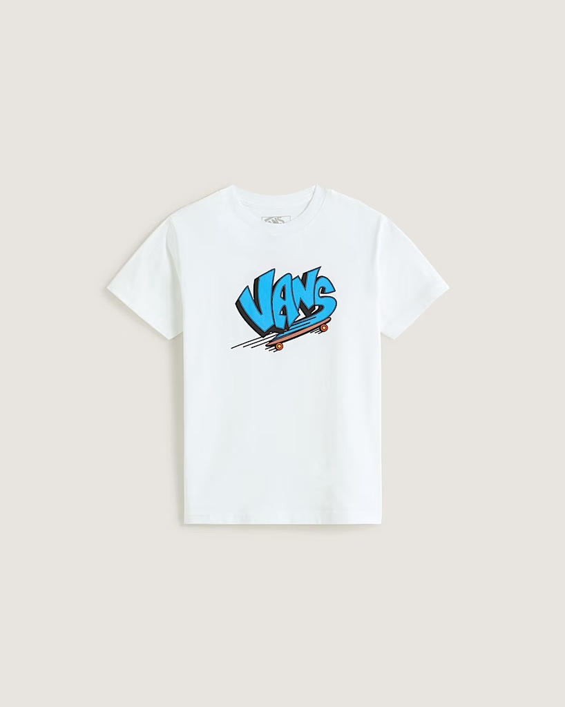 VANS ENFANT SK8 SHORT SLEEVE TEE - WHITE