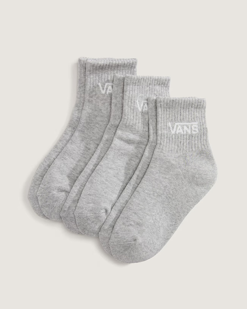 BAS VANS HALF CREW 3PK POUR JUNIOR - GRIS CHINÉ