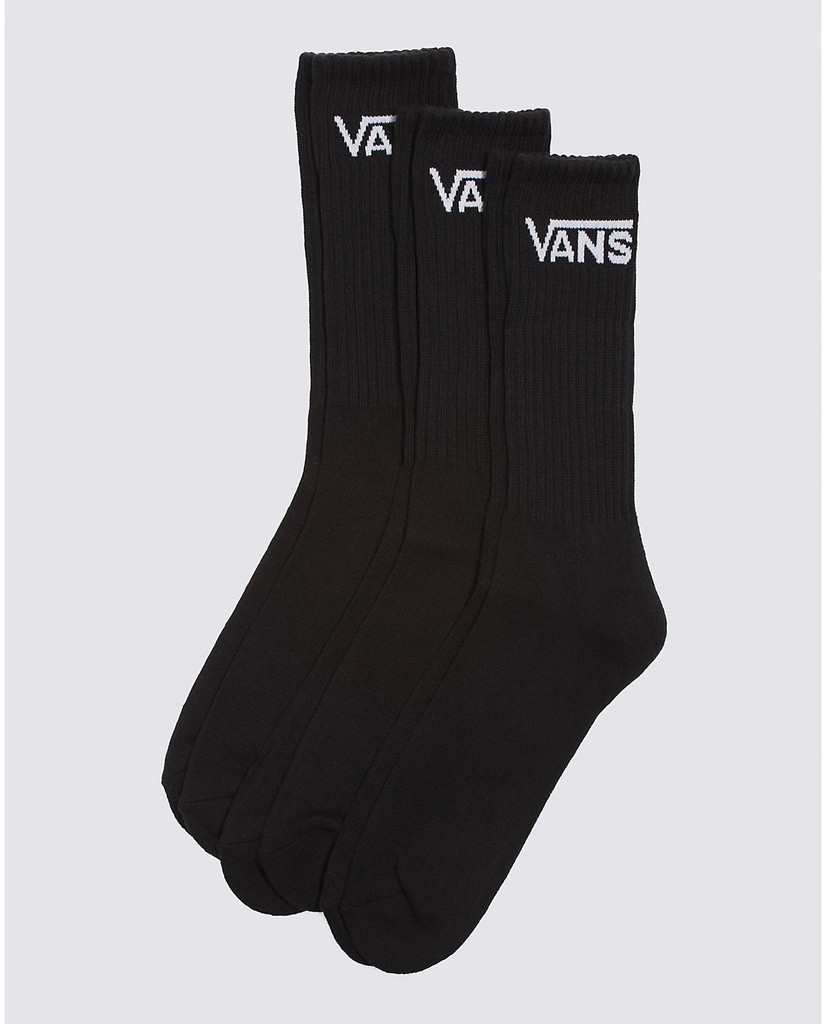 VANS CLASSIC CREW PACK 3  SOCKS - BLACK