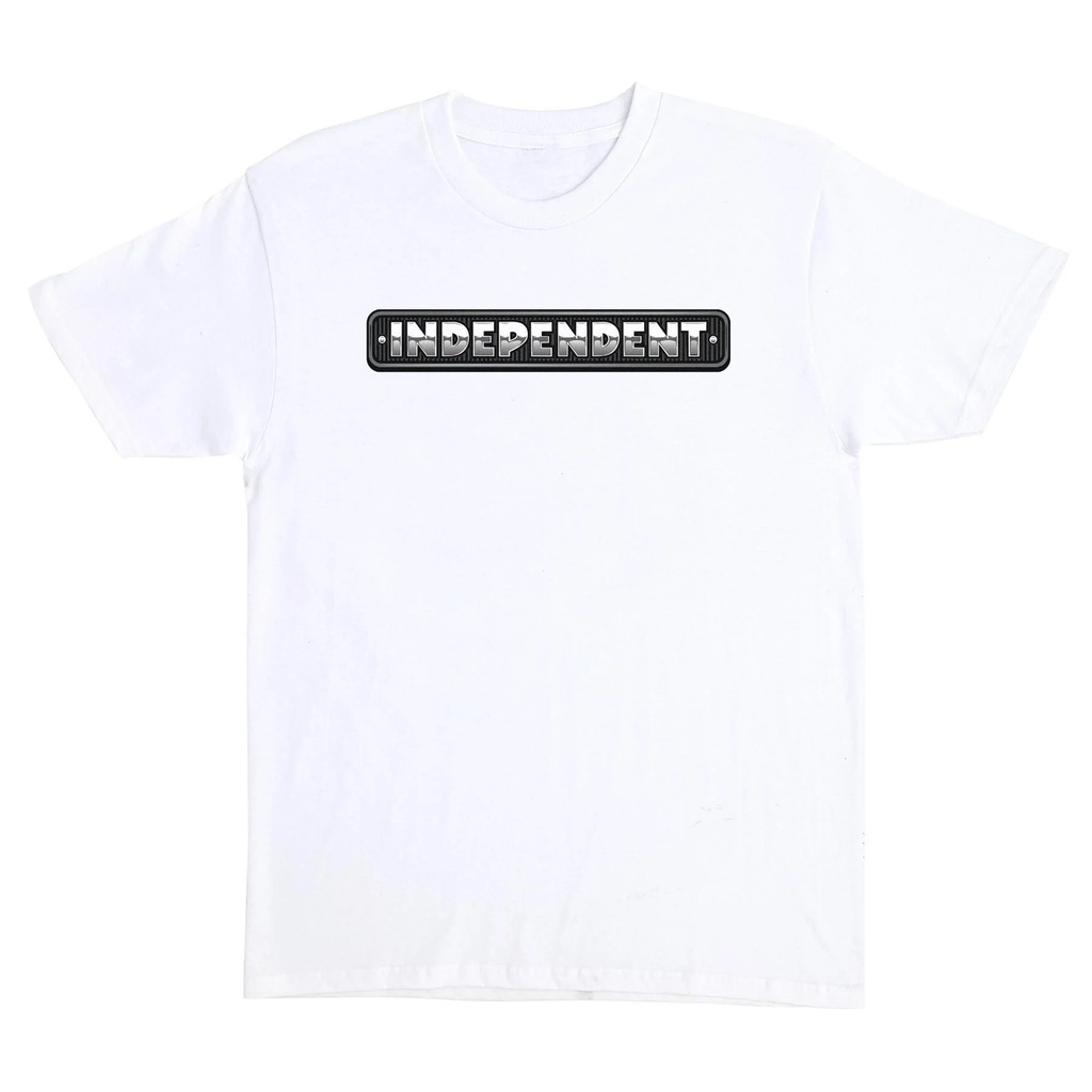 T-SHIRT INDEPENDENT CHROME BAR - BLANC