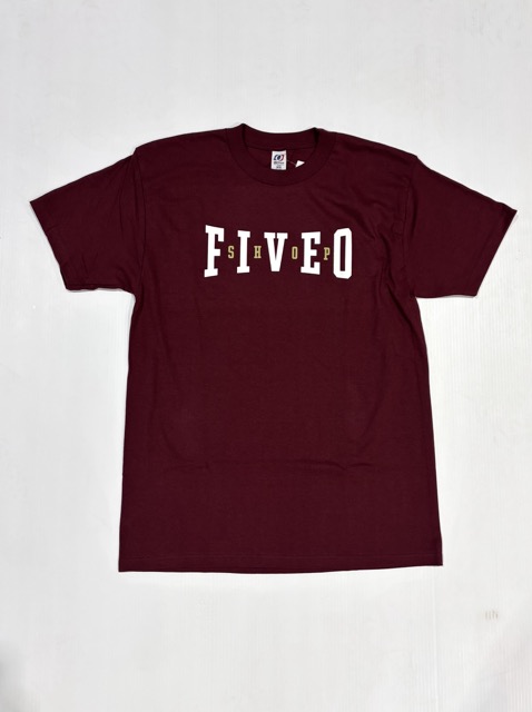 T-Shirt 5-0 Varsity - Burgandy