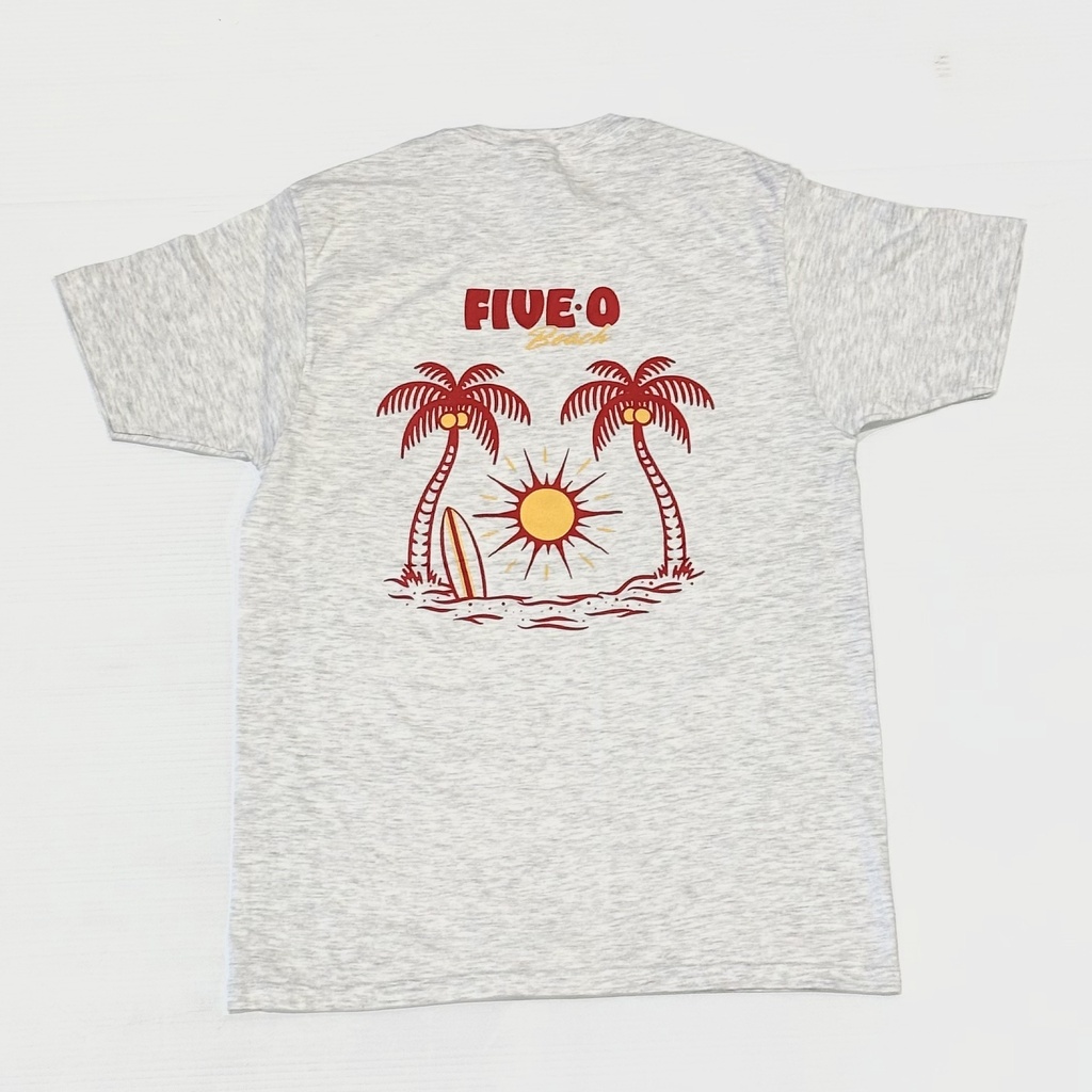 T-Shirt 5-0 Beach V2 - Gris Ash
