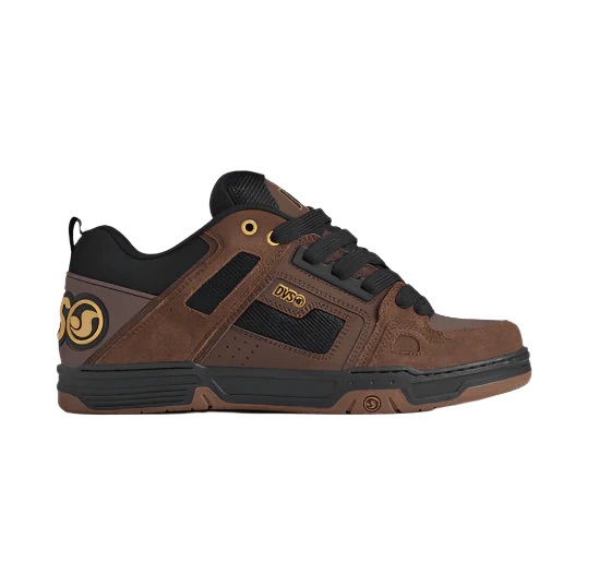 SOULIER DVS COMANCHE - BRUN/NOIR/OR SUEDE