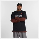 NEW BALANCE NUMERIC LINEAR LOGO T-SHIRT - BLACK