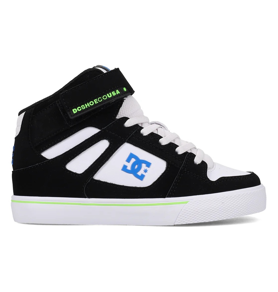 DC PURE HT EV KIDS SHOES - BLUE/BLACK/WHITE