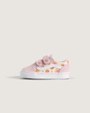 VANS OLD SKOOL V TODDLERS SHOES- SUNSHINE FLOWER PASTEL PINK