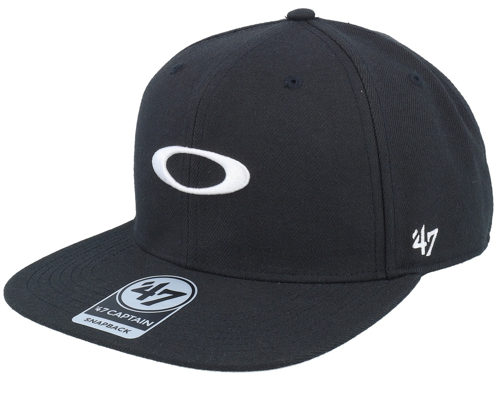 OAKLEY 47 OAKLEY B1B ELLIPSE HAT - BLACKOUT/WHITE