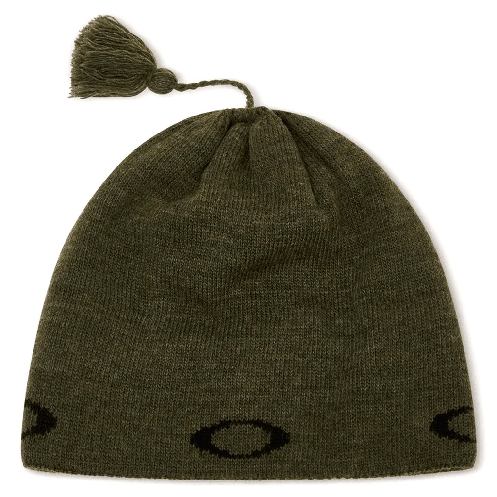 OAKLEY TC NORDIC TASSLE BEANIE - ARMY GREEN