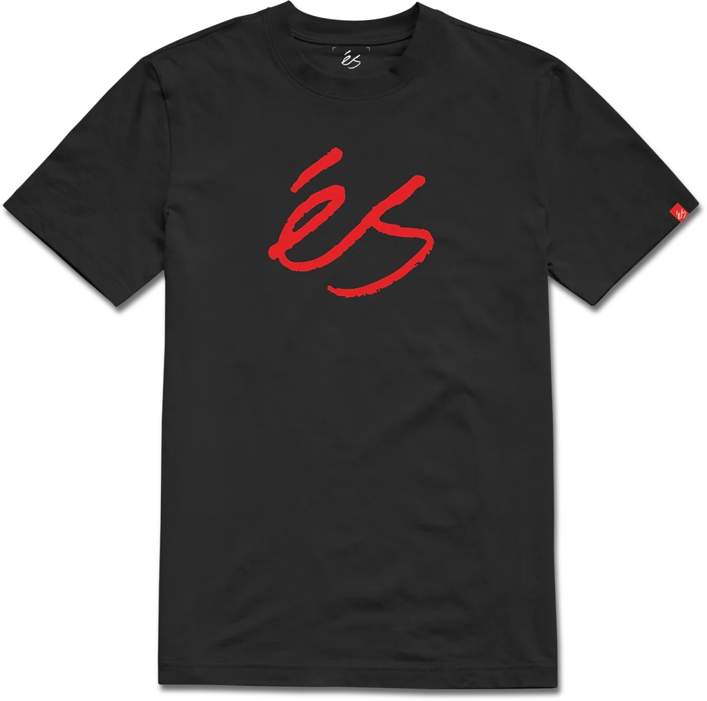 ES SCRIPT MID TEE - BLACK