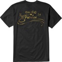 EMERICA STAY GOLD SWEEP TEE - BLACK