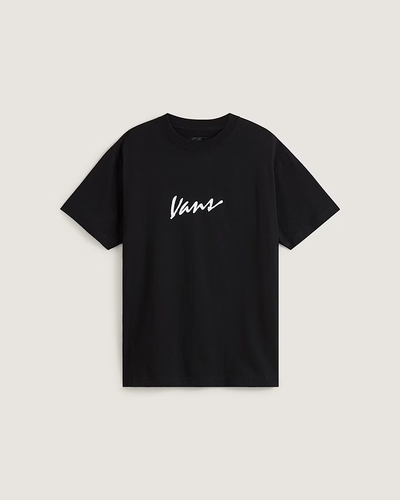 T-SHIRT VANS CLASSIC SCRIPT SHORT SLEEVE - NOIR/BLANC