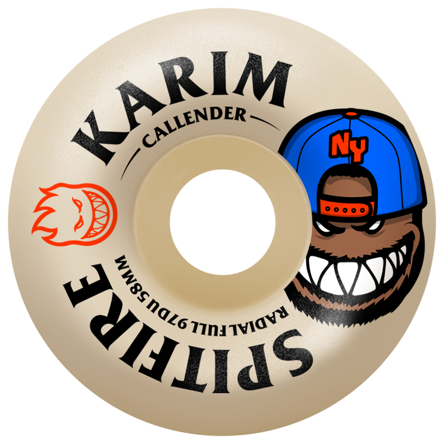 SPITFIRE F4 97 KARIM CALLENDER BURN SQUAD RADIAL FULL WHEELS - 58MM