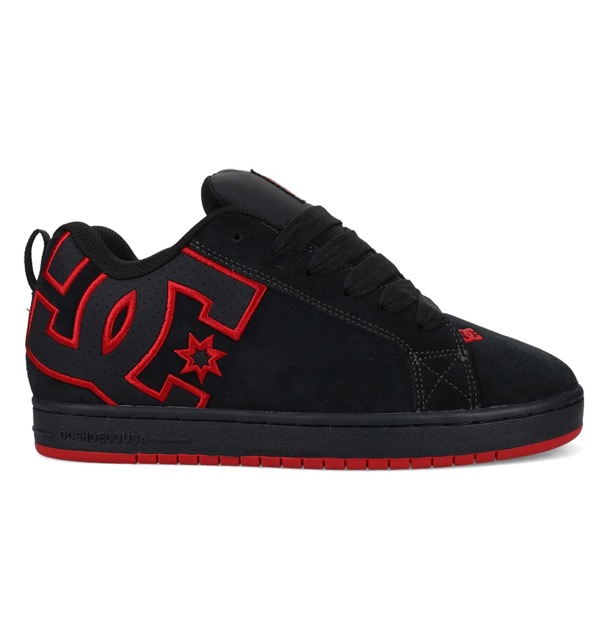 DC COURT GRAFFIK SHOES -  DARK GREY/RED-T