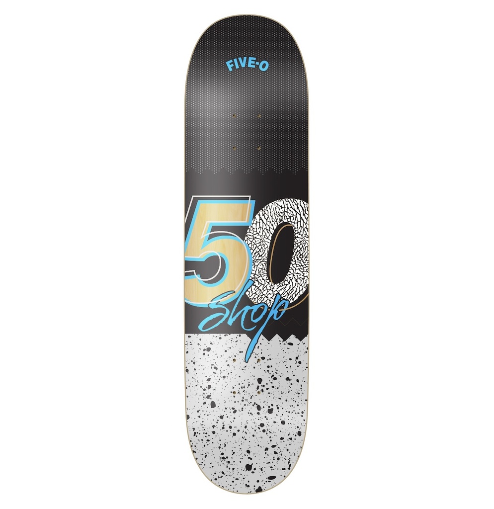 Planche 5-0 Jord Noir Twin Nose  - 8.25 
