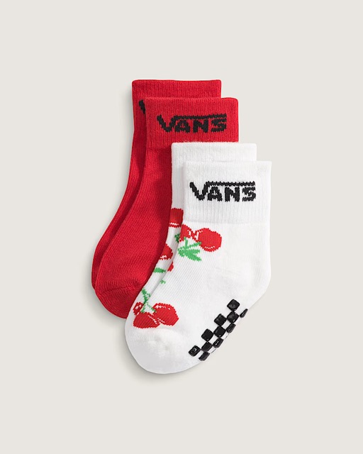 BAS VANS CLASSIC CREW 2PK POUR BÉBÉ - ROUGE RACING