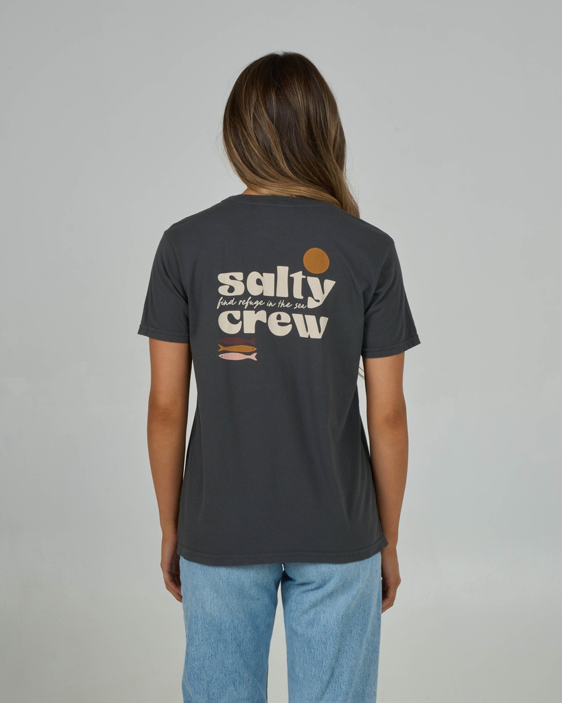  SALTY CREW SMALL BITE B.F TEE WOMEN'S - CHARCOAL