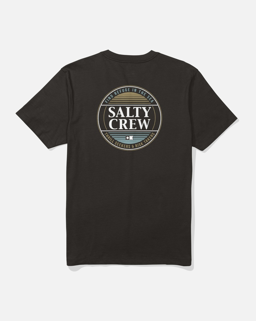 SALTY CREW SIMPLE FADE SS TEE - BLACK