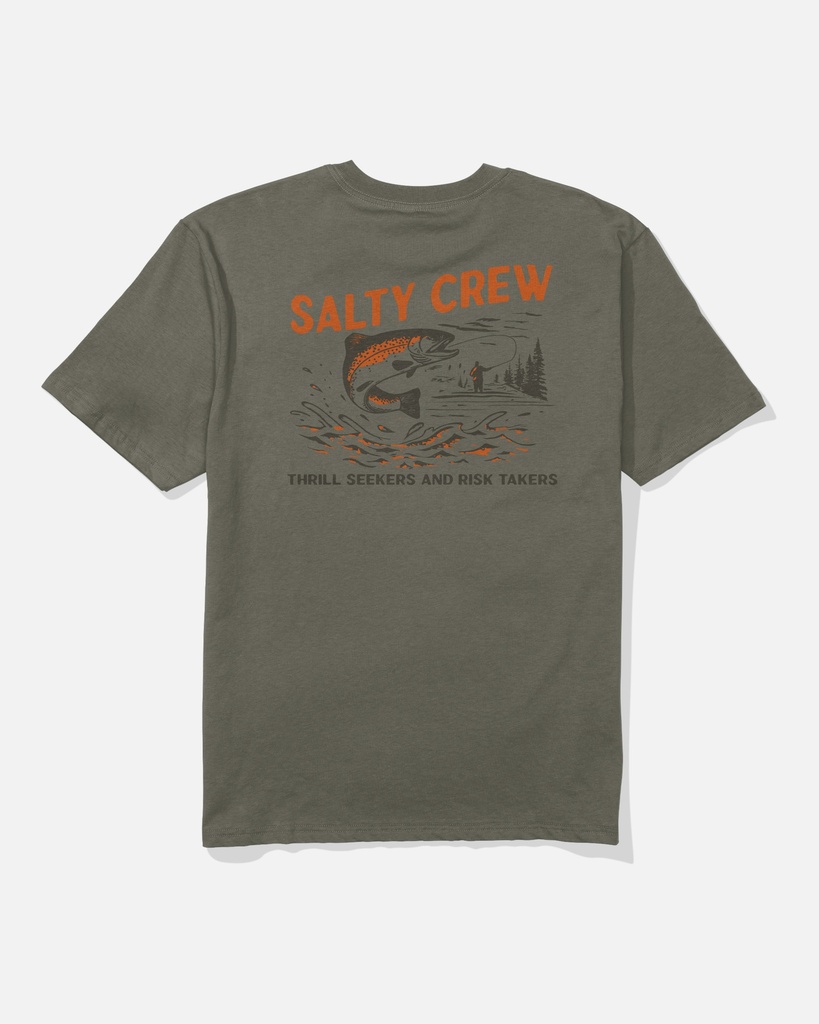 T-SHIRT SALTY CREW NATURE CLASSIC SS - DUSTY OLIVE