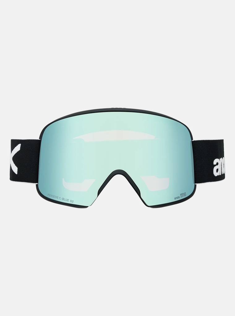 MASQUE M6 ANON VISIÈRE EN PRIME ET CAGOULE MFI® - NOIR / Perceive Variable Blue, Spare Lens: Perceive Cloudy Pink