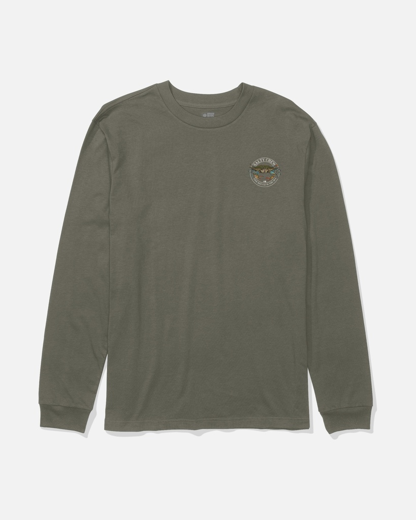SALTY CREW CREW JIMMY LS TEE - DUSTY OLIVE