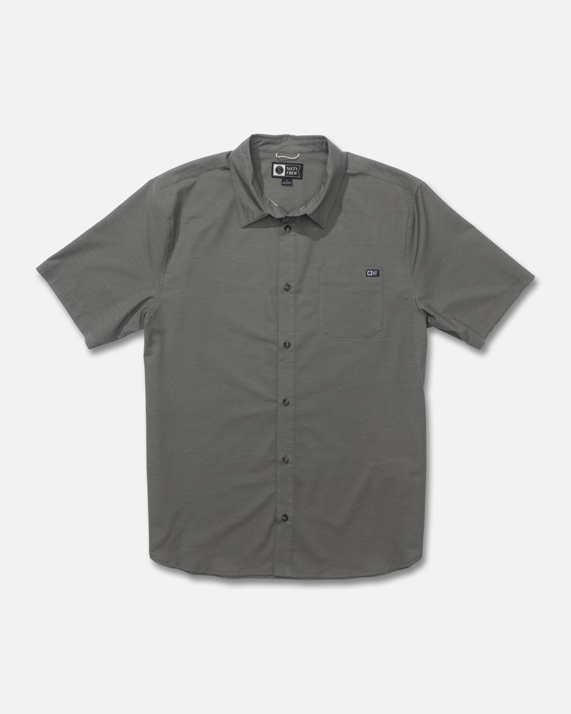 CHEMISE SALTY CREW DRIFTER UV BUTTON UP - OLIVE