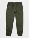  VOLCOM FRICKIN SLIM JOGGER PANTS - DARK GREEN