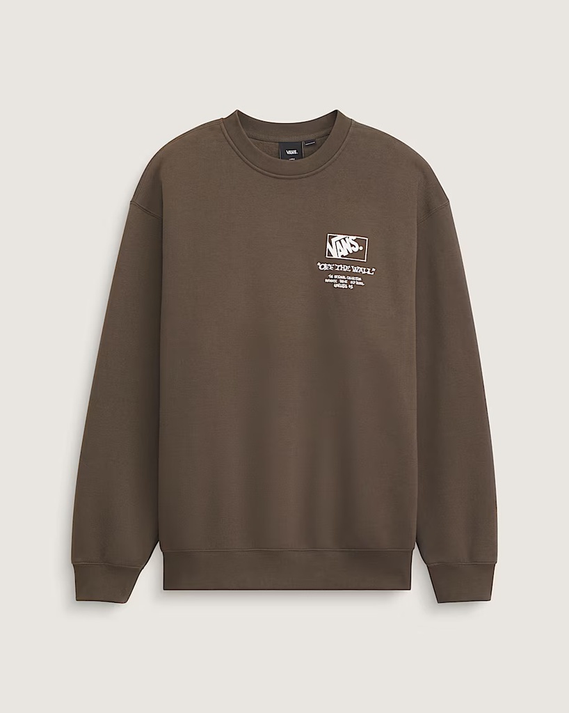 VANS CIRCLE BONES FORMULA CREW - COAL BROWN