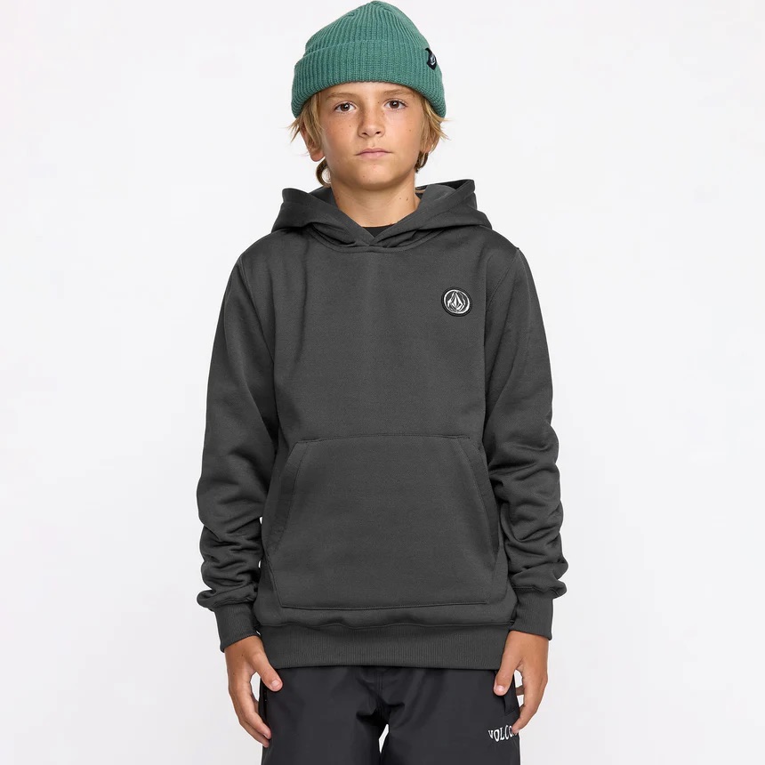 COTON OUATÉ VOLCOM HYDRO FLEECE JUNIOR - GRIS FONCÉ