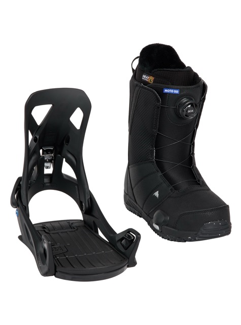 BURTON STEP ON PACKAGE BOOTS AND BINDINGS - BLACK