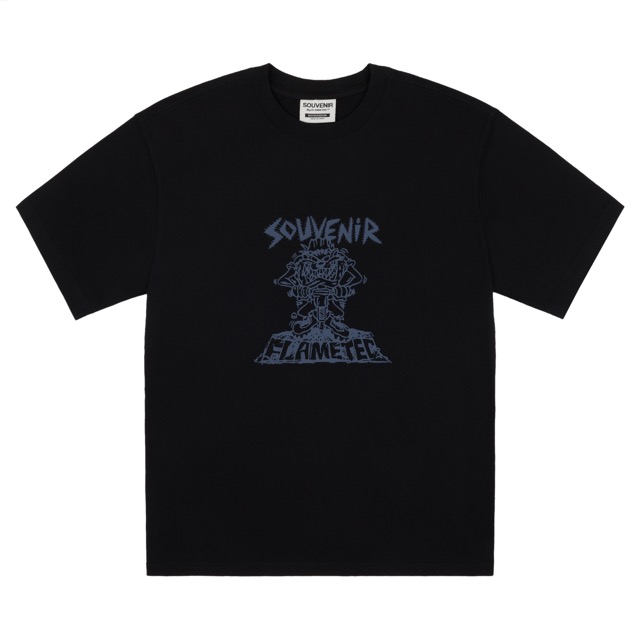 T-SHIRT SOUVENIR X FLAMETEC TASMANIAN DEVIL - NOIR