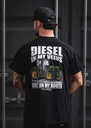 T-shirt Huxtley HX-891 "Diesel In My Veins" - Noir 