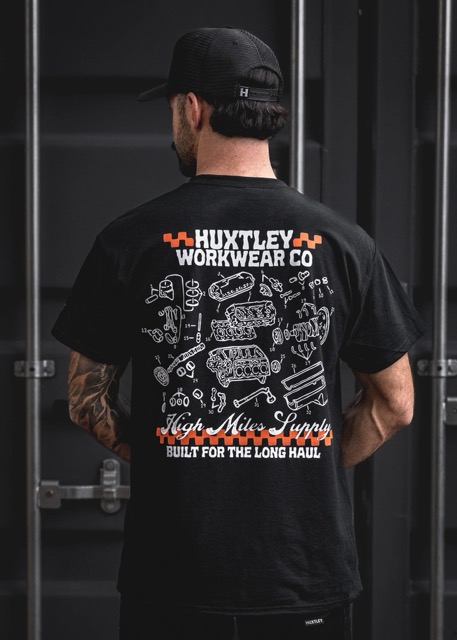 HX-891 "High Miles Supply" Tee - Black