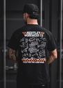 T-shirt Huxtley HX-891 "High Miles Supply" - Noir
