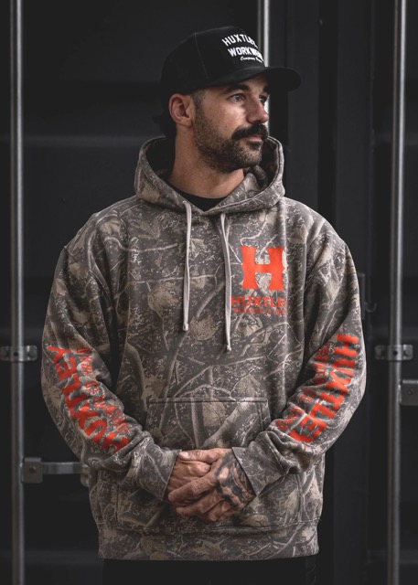 Huxtley HX-717 Heavyweight Hoodie "Full Print" Deadwood Camo