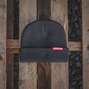 Huxtley Fisherman Beanie - Black Red