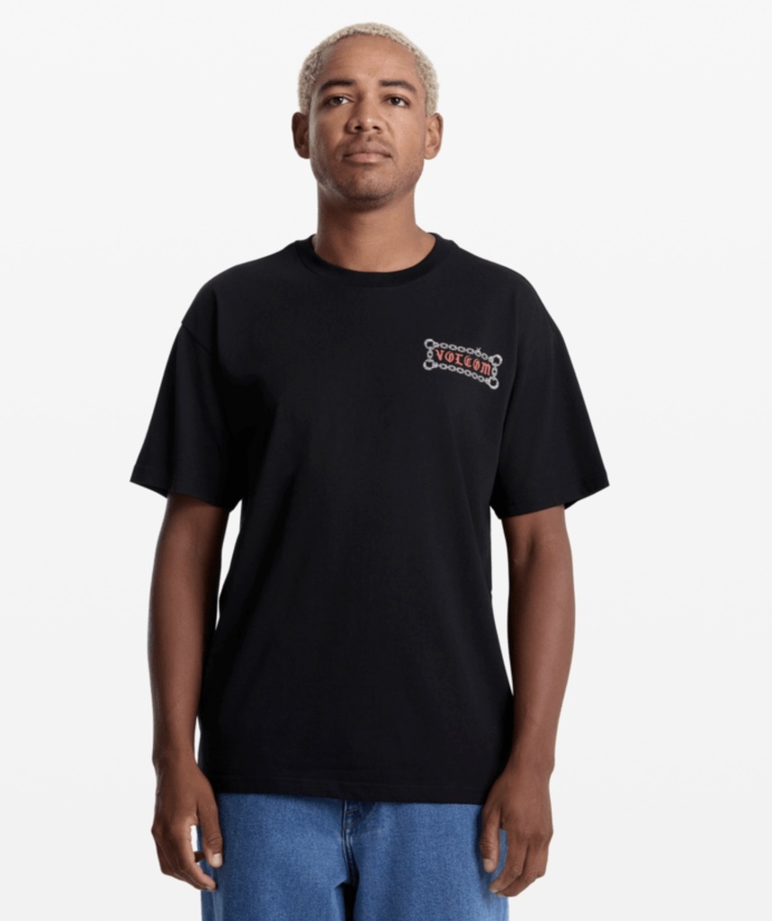 VOLCOM FA DANIEL SHEPARD UNLOCKED TEE - BLACK