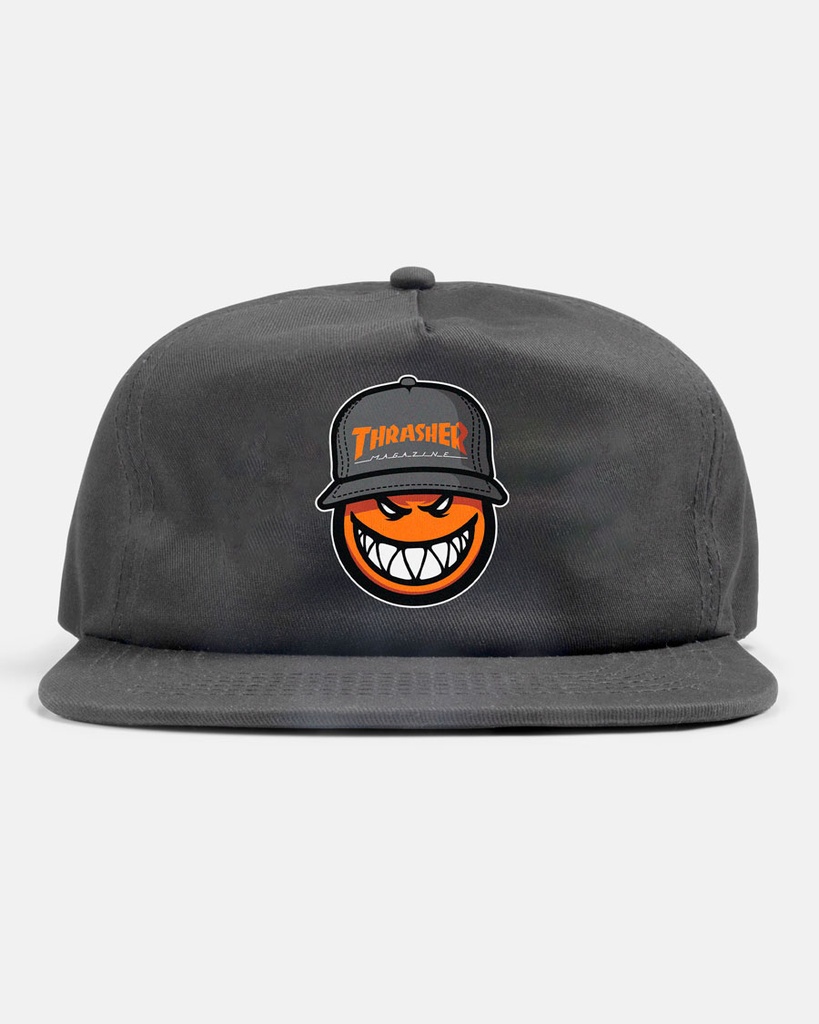 THRASHER X SPITFIRE SF LOC SNAPBACK - CHARCOAL