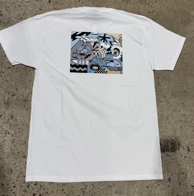 T-SHIRT 5-0 X MATEL POCKET - BLANC