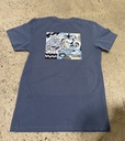 T-SHIRT 5-0 X MATEL POCKET - SLATE BLUE