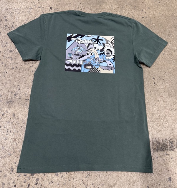 T-SHIRT 5-0 X MATEL POCKET - ALPINE GREEN