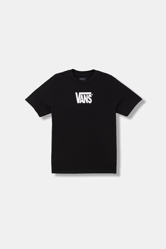 VANS JUNIOR STRETCH LOGO SS TEE - BLACK